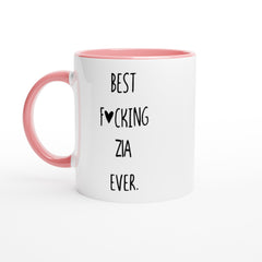 [GLT] Promini Novelty Ceramic Cup Best Fcking Zia Ever Coffee Mug 11 oz White Mug Birthday Festival Gift ACCENT MUG