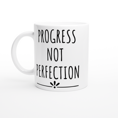 [GLT] Progress Not Perfection Coffee Mug Sobriety Gifts Recovery One Year Sober Sober Mom Addiction Sober Anniversary Sponsor Gifts