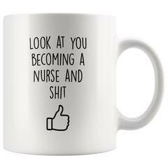 [TL] Nurse Graduation Gifts - Nursing School Graduates - Nurse Practitioner Coffee Mug for Men and Women School Students Class 2018 - Funny LPN, NP, or RN Grad Diploma or Academic Degree Congratulations