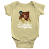 Image of VnSupertramp Eagle Playing Football Baby Bodysuit For Philadelphia Eagles Fans