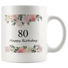 [TL] 80th Birthday Gifts for Women - 1941 Birthday Gifts for Women, 80 Years Old Birthday Gifts Coffee Mug for Mom, Wife, Friend, Sister, Her, Colleague, Coworker - 11oz