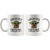 Image of [Teelaunch] Movie Coffee Mug - Cup For My Choccy Milk - The Green Baby Alien Space Child Mando The Force Jedi Lightsaber Skywalker Series Science Fiction - B086CXMX32