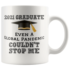 [TL] Novelty Graduation 2021 Coffee Mug For Him Graduation Gift For Her High School Graduation Gift College Graduation Gift Graduate Pandemic Funny Coffee Mug Cool Dad Gifts from Daughter Son Wife 11oz