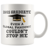 Image of [TL] Novelty Graduation 2021 Coffee Mug For Him Graduation Gift For Her High School Graduation Gift College Graduation Gift Graduate Pandemic Funny Coffee Mug Cool Dad Gifts from Daughter Son Wife 11oz