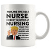 Image of [TL] Andaz Press 11oz. Funny President Trump Coffee Mug Gift, Best Nurse, Nursing, 1-Pack, Includes Gift Box, Birthday Christmas Novelty Ideas for MAGA Republican Democrats