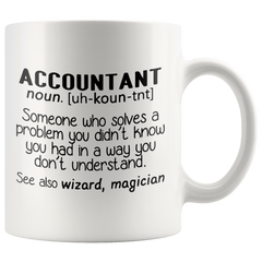 [TL] Funny Accountant Gifts Coffee Mug - Accountant Definition Coffee & Teacup, Accounting Cup, Unique Gift Idea For Auditors, Financial Advisors, CPAs, Siblings, Friends, Him or Her