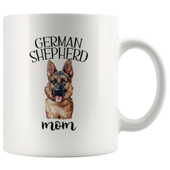 [TL] German Shepherd Mom Mug & German Shepherd Dad Mug, German Shepherd Mug, Dog Mom, Dog Dad, Coffee Mug, Cup, Watercolor, New Dog, Puppy, Gift-d1