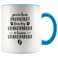 [TL] YouNique Designs Pregnancy Announcement for Grandparents Coffee Mug, 11 Ounces, Soon to Be Grandparents Baby Announcement