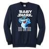 Image of Official VnSupertramp Baby Shark Youth Crewneck Sweatshirt Doo Doo Doo Apparel