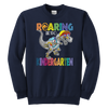 Image of VnSupertramp Roaring Kindergarten Dinosaur Youth Sweatshirt Back to School Gift