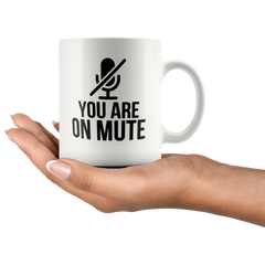 [TL] Large Coffee Mugs,11 Ounce Ceramic Cup You're on Mute Funny Quarantine Work Coffee Mug Zoom Call Meeting Cup, Suitable for Dishwasher and Microwave