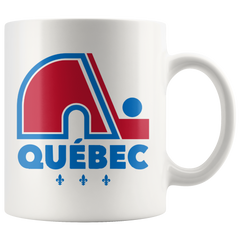 [TL] Nordiques Quebec Hockey Team Avalanche Vintage with Fleurs de LYS, Karent Sorent KAEM#11 Mug Cup