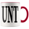 Image of [Teelaunch] Adult Humour Rude Gift Cup Ceramic UNT CUNT With Black Handle Ceramic Coffee Tea Mug Cup