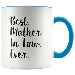 [TL] Mama Birdie Best Mother In Law Ever Coffee Cup/Tea Mug - Script Print (White/Pink)