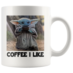 [TL] Baby Yoda lovely funny mug (coffee cup 11 oz) ceramic cup