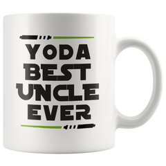 [Teelaunch] Fathers Day Gift for Uncles from Niece Nephew Yoda Best Uncle Ever for Worlds Awesome Uncle Funny Gag Gift Idea Ceramic Coffee Novelty Mug Tea Cup for Christmas or Birthday by Classic Mugs