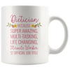 Image of [TL] Andaz Press 11oz. Coffee Mug Gift for Women, Dietician Because Super Amazing Life Changing Miracle Worker Isn't an Official Job Title, Floral Flowers, 1-Pack, Birthday Christmas Gift Ideas for Her