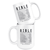 Image of [TL] Bible Emergency Numbers Mug Cup - Christian Gifts For Women & Men Coffee Mug 15 oz white