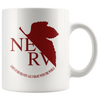 Image of [TL] Nerv Logo Neon Genesis Manga Evangelion Rei Gendo Best 11 Ounce Ceramic Coffee Mug