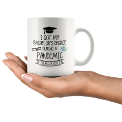 [TL] Bachelors Degree Graduation Gifts, Pandemic Graduation Mug 2020 2021, Bachelor degree graduation gifts for him her funny mug