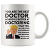 Image of [TL] Andaz Press 11oz. Funny President Trump Coffee Mug Gift, Best Doctor, Doctoring, 1-Pack, Includes Gift Box, Birthday Christmas Novelty Ideas for MAGA Republican Democrats