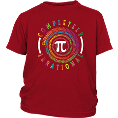 VnSupertramp Pi Spiral Youth Shirt for Kids Math Geek Nerd Boys Girls