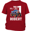 Image of VnSupertramp Personalized Monster Truck Car Birthday Youth T-Shirt Kids Boy Son - D2