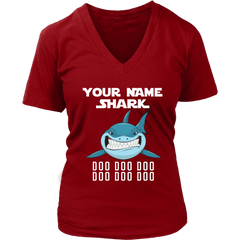 Official VnSupertramp Personalized Grandma Shark Women V-Neck Shirt Plus Size