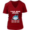 Image of Official VnSupertramp Personalized Grandma Shark Women V-Neck Shirt Plus Size