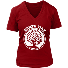 VnSupertramp Tree Hands People Lover Nature Women V-Neck T-Shirt Plus Size XL-4XL Happy Earth Day Tee 2019 - D2