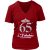 Image of VnSupertramp Fabulous Women V-Neck Shirt Plus Size XL-4XL 65th Birthday Gift