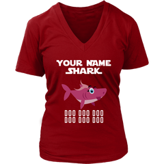 Official VnSupertramp Personalized Grandma Shark Women V-Neck Shirt Plus Size