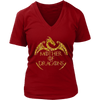 Image of VnSupertramp Mother of Dragons Women V-Neck T-Shirt Plus Size XL-4XL For Mother's Day Gift Dragon Fans Mom - D2