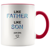 Image of [TL] Funny Coffee Mugs Like Father Like Son uh-oh Father's Day Gift Present For Son Novelty Humour Joke Birthday Christmas Cups Family Mug 11 oz Ceramic Coffee Mug Tea cup