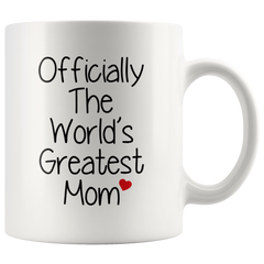 [TL] Retreez Funny Mug - Officially The World's Greatest Mom 11 Oz Ceramic Coffee Mugs - Funny, Sarcasm, Sarcastic, Motivational, Inspirational birthday gifts for mom, mum, mama, mother, mother's day gift