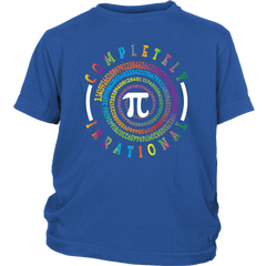 VnSupertramp Pi Spiral Youth Shirt for Kids Math Geek Nerd Boys Girls