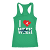 Image of VnSupertramp I Love Sharks Week Women Racerback Tank Top T-Shirt Great Tees For Shark Lover Fan TV Show D1