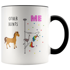 [TL] YouNique Designs Aunt Coffee Mug, 11 Ounces, Unicorn Mug, Auntie Cup, Best Aunt Ever