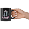 Image of VnSupertramp 40th 50th 60th And Fabulous Personalized Black Coffee Mug 11oz