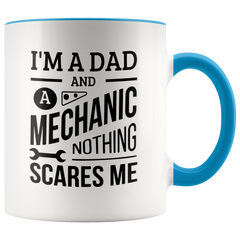 [TL] Dad and A Mechanic Mug, Funny Mechanic Dads Coffee Mugs, Auto Mechanic Gift, for Dad, Camp Mug, Tumbler