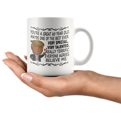 [TL] Umabum Donald Trump Coffee Mug For Women, Men - You're A Great 80 Year Old Verry Special, Very Talented - Funny 80th Birthday gifts Tea Cup Coffee