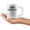 Image of [Teelaunch] I Know I Swear A Lot I Am Sorry.Funny Sarcastic Gag Gift Quote 11oz Coffee Mug by Funchious