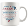 Image of [TL] Personalized Happy Mother's Day Mummy Can You Feel Me Coffee Mug, Happy First Mother's Day From Bump, Mom Birthday Gift, Gift For Mom 11 OZ Ceramic Coffee Mug