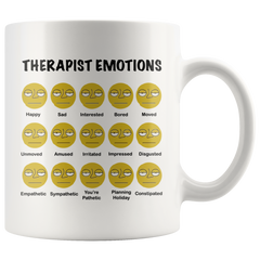 [TL] Therapist Emotions Psychiatry Humor Poker Emoji Face Coffee & Tea Gift Mug for Expressionless Psychiatrist, Clinical Psychologist, School Counselor, Psychotherapist & Mental Health Therapists (11oz)