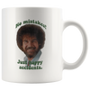 Image of [TL] No Mistakes! Just Happy Accidents Bob Ross Coffee Mug Cup (White) 11oz Bob Ross The Joy Of Painting Gift Merchandise Shirt Poster Sticker Decal Decor