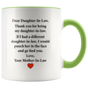 Image of [TL] Siuwud Dear Daughter-In-Law.Love, Your Mother-In-Law - Mug - Daughter-In-Law Gift - Daughter-In-Law Mug (Black2)