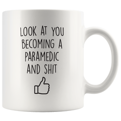 [Teelaunch] Paramedic Graduation Gifts - Health Science Graduates - EMT Coffee Mug for Men and Women School Students Class of 2018 - Funny Grad Congratulations for Future Paramedics