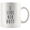 Image of I Like His Beard, I Like Her Butt Couples Funny Coffee Mug Set 11oz - Unique Wedding Gift For Bride and Groom - His and Hers Anniversary Present Husband and Wife - Engagement Gifts For Him and Her