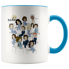 [TL] 11 Ounce Surgeon Mug Grey's Anatomy Characters Coffee Mug or Tea Cup