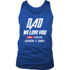 Image of VnSupertramp Dad We I Love You 3000 Three Thousand Personalized Men Tank Top Shirt - Custom Your Kids' Name Up to 10 Kids